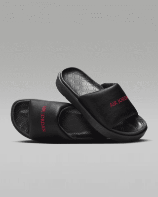 Mens black jordan slides outlet